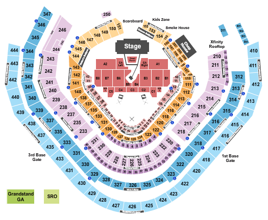 Truist Park Noah Kahan Seating Chart